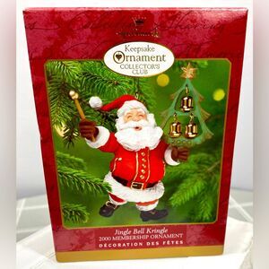 2000 Hallmark Keepsake Ornament Collector's Club Membership Jingle Bell Kringle